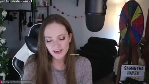 Snapshot of samanthahayesxoxo chatting on 02.23.25 The Real Samantha Hayes haha online show from 02.23.25