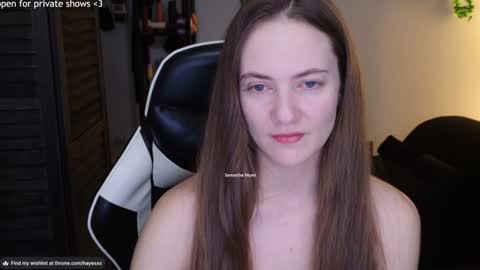 Snapshot of samanthahayesxoxo chatting on 03.07.25 The Real Samantha Hayes haha online show from 03.07.25