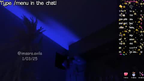 SaraAvila  online show from 03.02.25