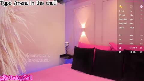 SaraAvila  online show from 03.12.25