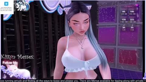 Snapshot of sassykittyn chatting on 11.19.25 Sassy Sami Kittyn online show from 11.19.25