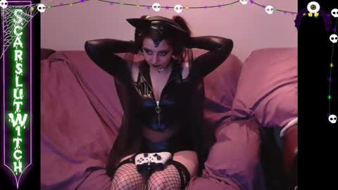 Snapshot of scarslutwitch chatting on 10.30.25 ScarSlutWitch online show from 10.30.25