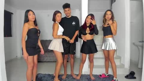 black hair GIORGIA --  redhair RILEY -brown hair APRIL online show from 02.12.25