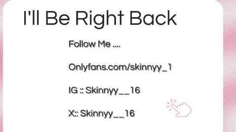 Skinnyy   online show from 05.18.26