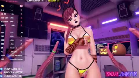 Snapshot of skyeanette chatting on 10.10.25 SkyeAnette online show from 10.10.25