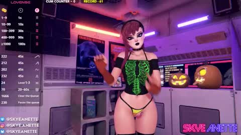 Snapshot of skyeanette chatting on 10.25.25 SkyeAnette online show from 10.25.25