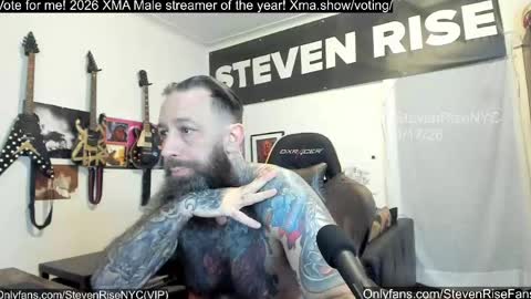 Snapshot of stevenrisenyc chatting on 04.18.26 StevenRiseNYC online show from 04.18.26