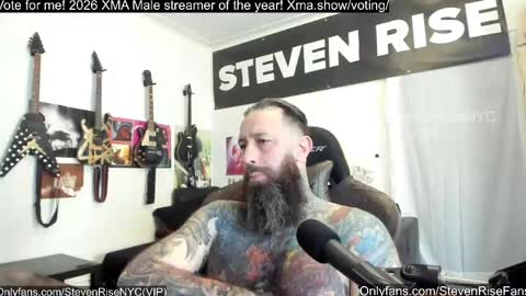Snapshot of stevenrisenyc chatting on 04.19.26 StevenRiseNYC online show from 04.19.26