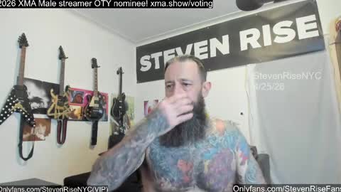 Snapshot of stevenrisenyc chatting on 04.27.26 StevenRiseNYC online show from 04.27.26