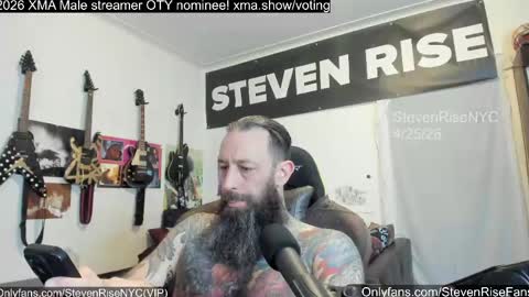 Snapshot of stevenrisenyc chatting on 04.29.26 StevenRiseNYC online show from 04.29.26