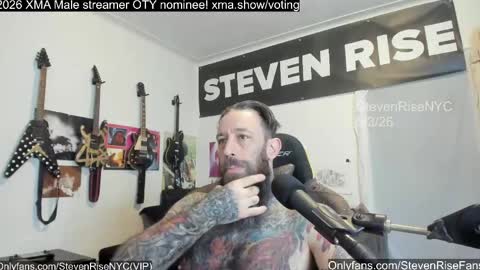 Snapshot of stevenrisenyc chatting on 05.04.26 StevenRiseNYC online show from 05.04.26