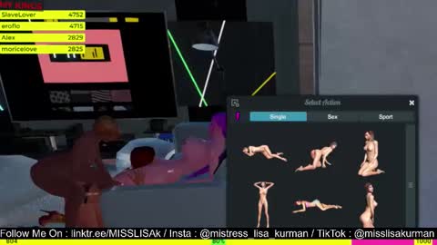  MISTRESS LISA  FIRST 3DXCHAT CAMGIRL   3dxchat anime gaming mistress domina online show from 10.08.25