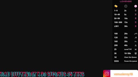 Venus online show from 01.09.25