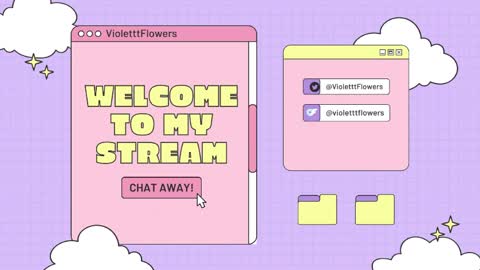 Snapshot of violetttflowers chatting on 05.25.26 Violet Flowers online show from 05.25.26