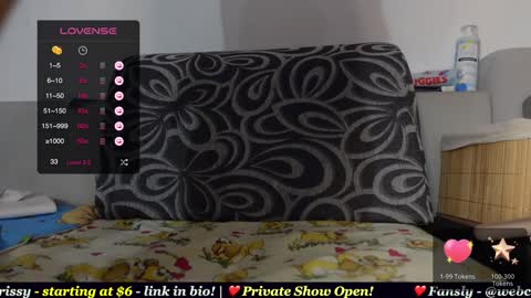 Snapshot of webchrissy chatting on 01.02.25 Chrissy online show from 01.02.25