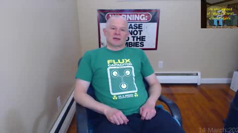 Snapshot of weird_chris chatting on 03.14.26 Chris online show from 03.14.26