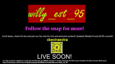 willy_est_95 online show from 01.13.26