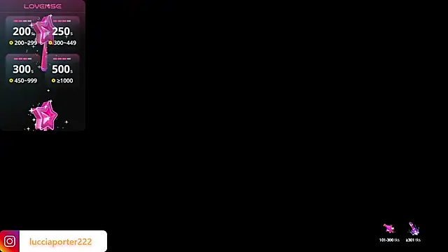 Snapshot of LucciaPorter chatting on 12.18.24 LucciaPorter online show from 12.18.24