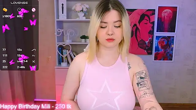 cutie mili online show from 01.24.25
