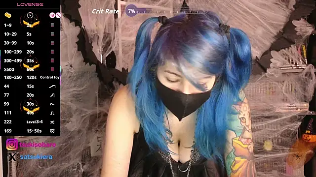 Snapshot of _Satsuki_ chatting on 10.29.25 Satsuki online show from 10.29.25