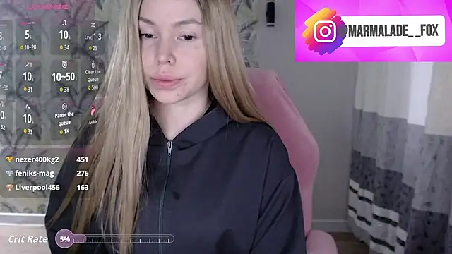 Marmalade Fox online show from 04.13.26