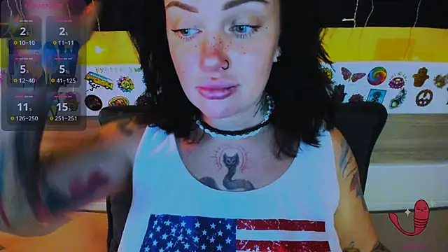 Snapshot of EllieOz chatting on 02.21.26 EllieOz online show from 02.21.26