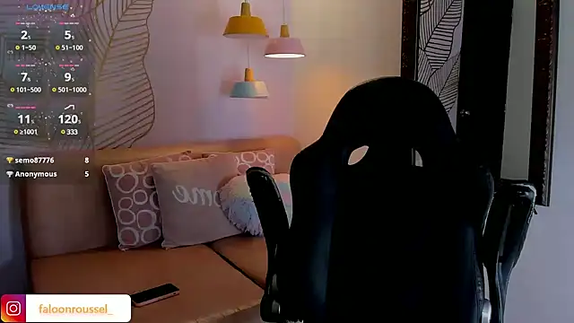 Snapshot of FaloonRoussel chatting on 01.15.25 FaloonRoussel online show from 01.15.25