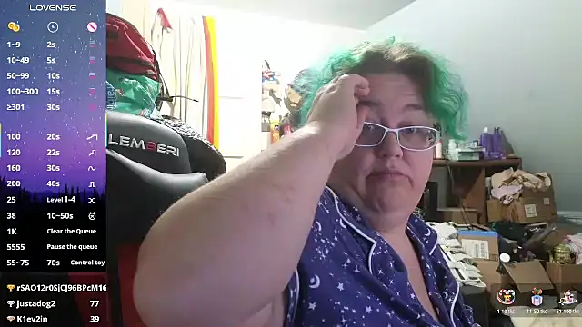 Snapshot of EmberCum chatting on 10.31.25 EmberCum online show from 10.31.25