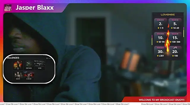 Snapshot of JasperBlaxx chatting on 11.30.25 JasperBlaxx online show from 11.30.25