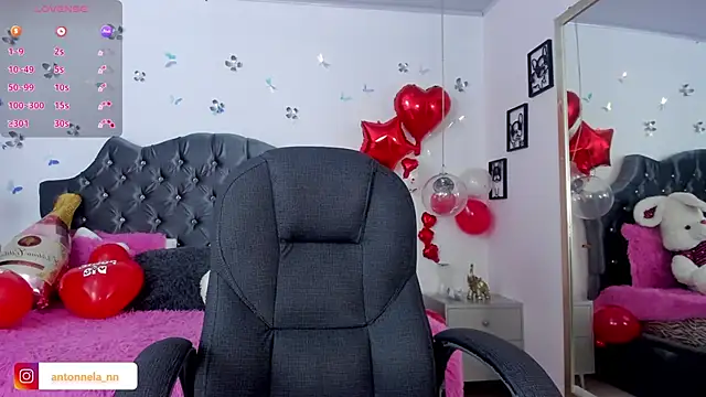 Snapshot of _Antonnela_ chatting on 02.18.25 Antonnela online show from 02.18.25
