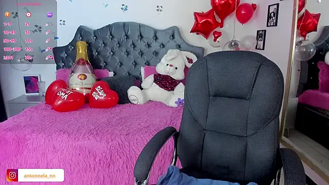 Snapshot of _Antonnela_ chatting on 02.19.25 Antonnela online show from 02.19.25