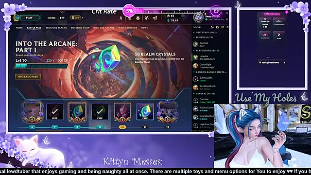 SassyKittyn online show from 12.03.24