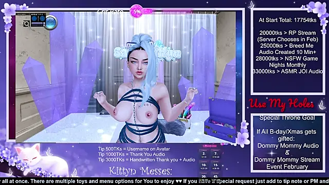 SassyKittyn online show from 12.13.24