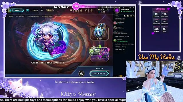 SassyKittyn online show from 01.10.25
