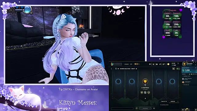 SassyKittyn online show from 02.18.25