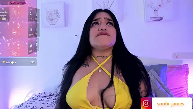 Snapshot of Sofi-James chatting on 01.02.25 Sofi-James online show from 01.02.25
