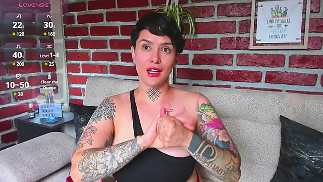 Snapshot of KatInk chatting on 03.03.25 KatInk online show from 03.03.25