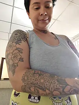 Snapshot of KatInk chatting on 10.04.25 KatInk online show from 10.04.25