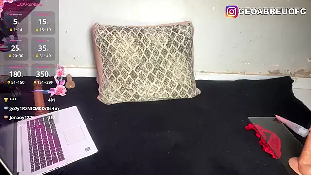 Snapshot of Geozinhaa chatting on 02.14.25 Geozinhaa online show from 02.14.25