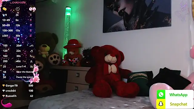 Snapshot of EvelynAisha chatting on 02.14.25 EvelynAisha online show from 02.14.25