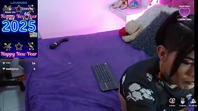 Snapshot of AlexaFontana chatting on 02.01.25 AlexaFontana online show from 02.01.25