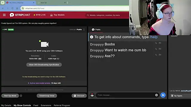 LilyFoxxx online show from 12.02.24