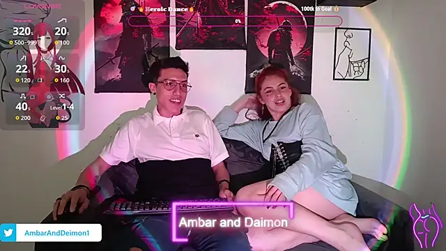 Ambar and daimon  online show from 09.12.25
