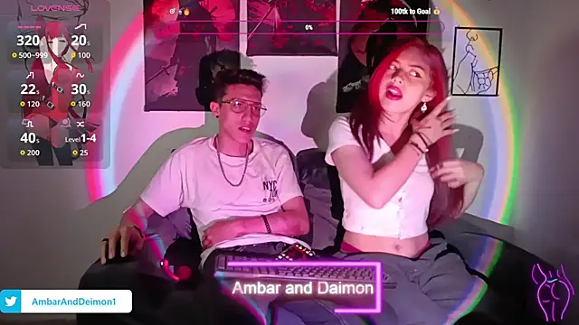 Ambar and daimon  online show from 09.16.25