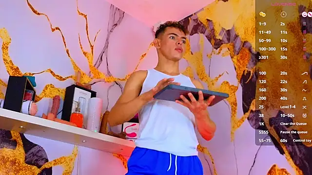 Snapshot of Nijinsky_LatinBoy chatting on 10.10.25 Nijinsky LatinBoy online show from 10.10.25