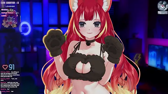 Snapshot of LewdKira_VT chatting on 05.27.26 LewdKira VT online show from 05.27.26