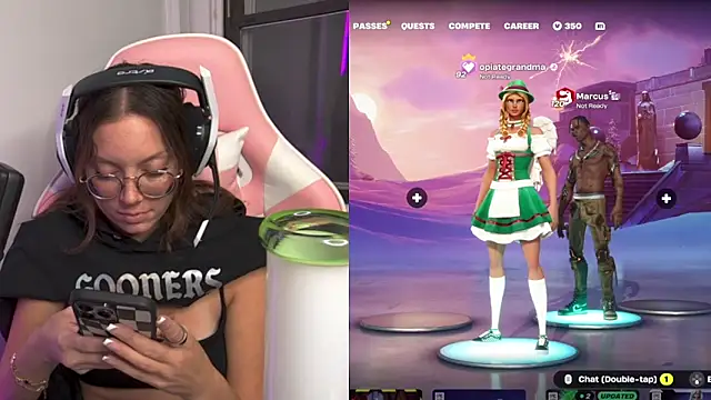 SpaceCowWhore online show from 10.10.25