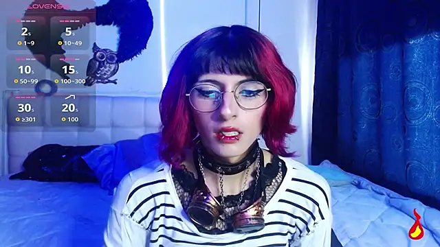 Snapshot of goth_minerva chatting on 10.01.25 goth minerva online show from 10.01.25