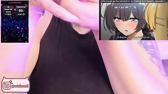 Snapshot of AriaBursett chatting on 10.17.25 AriaBursett online show from 10.17.25