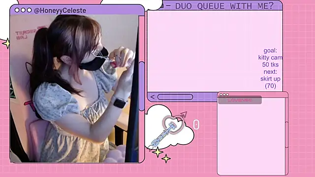 Snapshot of HoneyyCeleste chatting on 07.27.26 HoneyyCeleste online show from 07.27.26